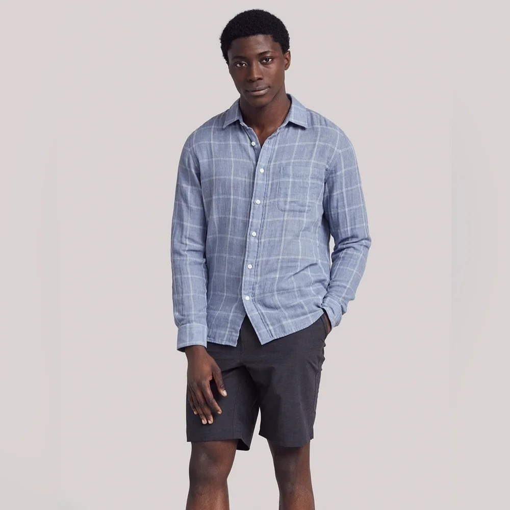 Faherty All Day™ Short 1.0 - Charcoal Gray Mens Shorts